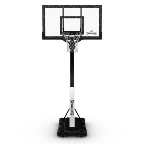 spalding 60 in. acrylic screw jack portable basketball hoop system
