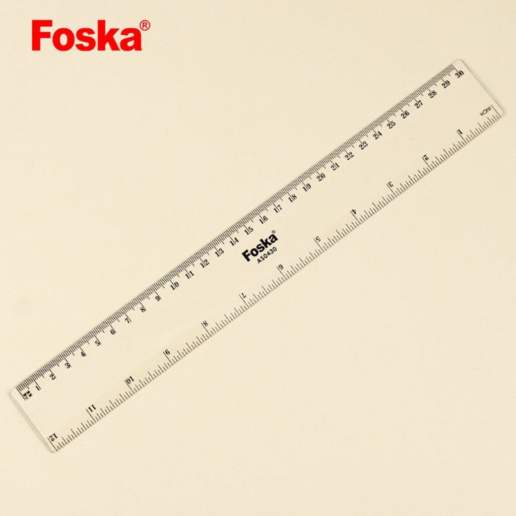 foska stationery office 30cm good quality plastic ruler as0430 7