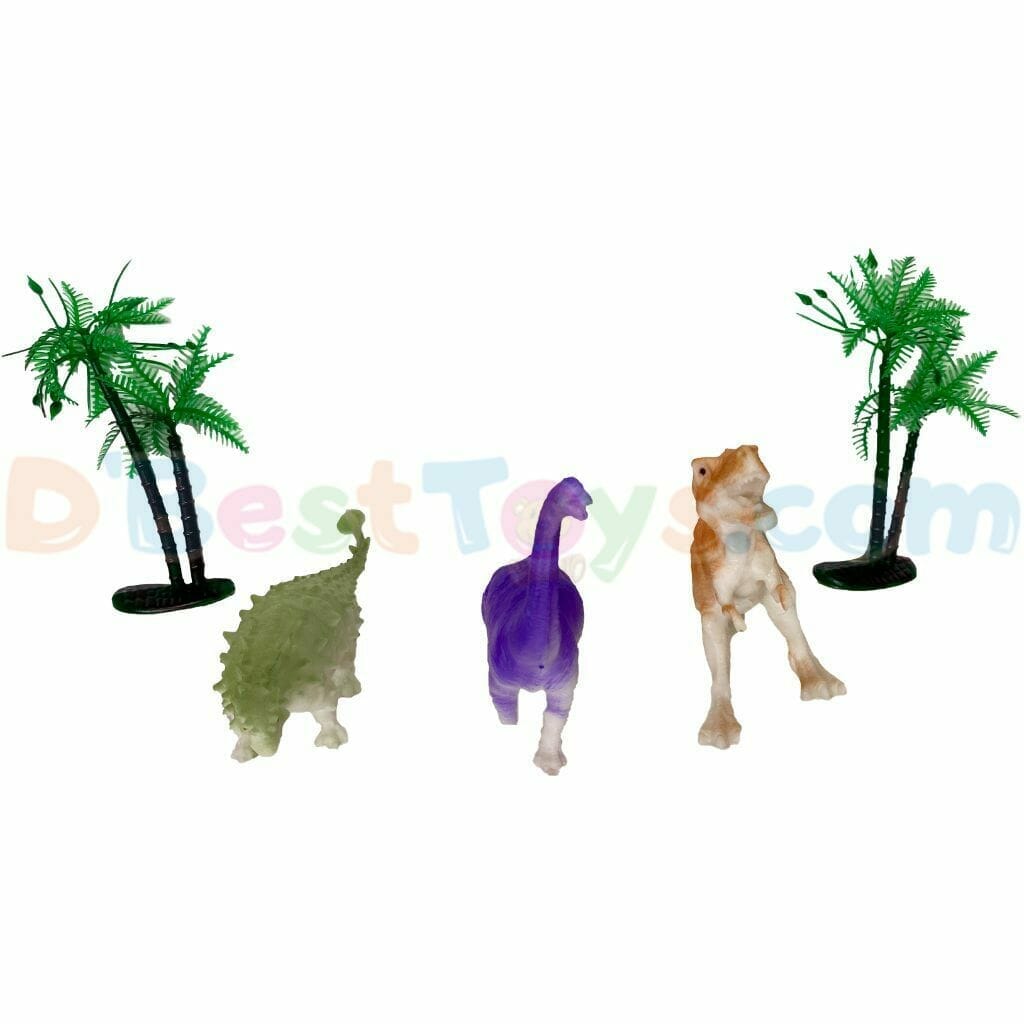 color change dinosaur (3pc with trees)
