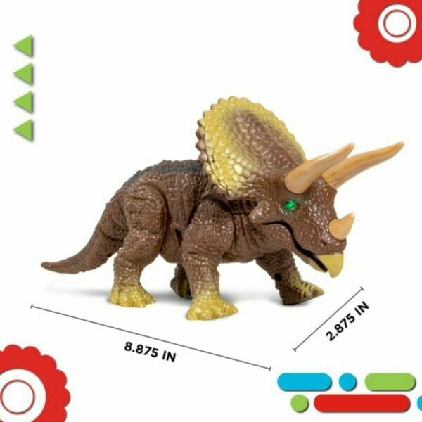 discovery kids rc triceratops, led infrared remote control dinosaur4