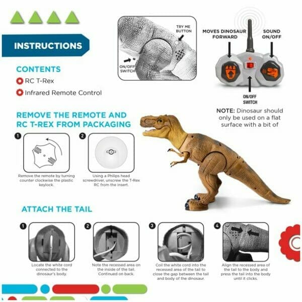 discovery kids remote control rc t rex dinosaur7