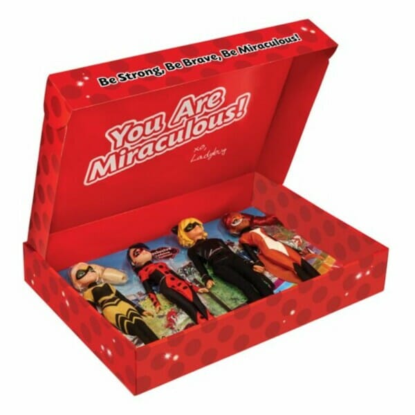 miraculous heroez doll playset, 4 pieces6