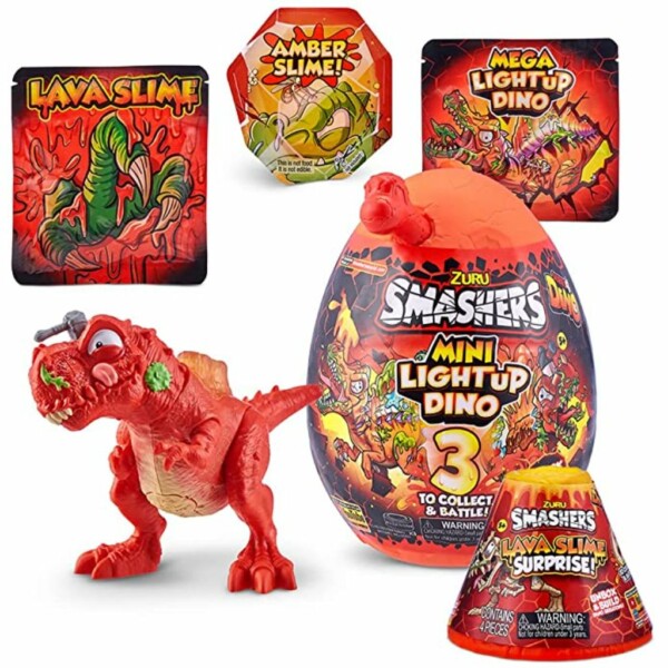 smashers combo pack mini light up dino t rex by zuru 1