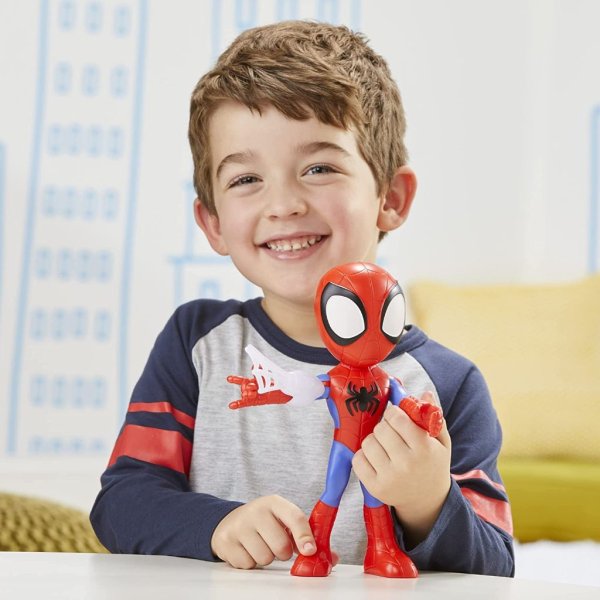 spidey and his amazing friends hasbro marvel supersized spidey 9 inch action figure6