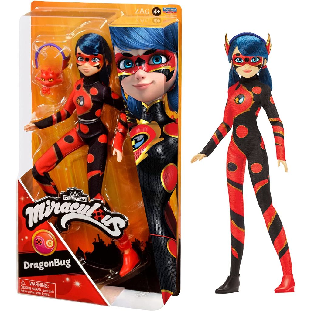 miraculous ladybug dragonbug 10 5 fashion doll with lonng kwami and dragon headband