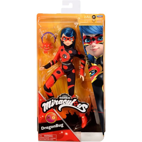 miraculous ladybug dragonbug 10 5 fashion doll with lonng kwami and dragon headband1