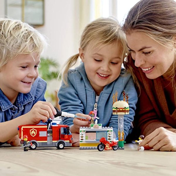 city burger fire rescue block set (4)