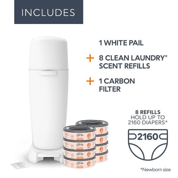 diaper genie registry gift set includes diaper genie complete diaper pail (2) (1)