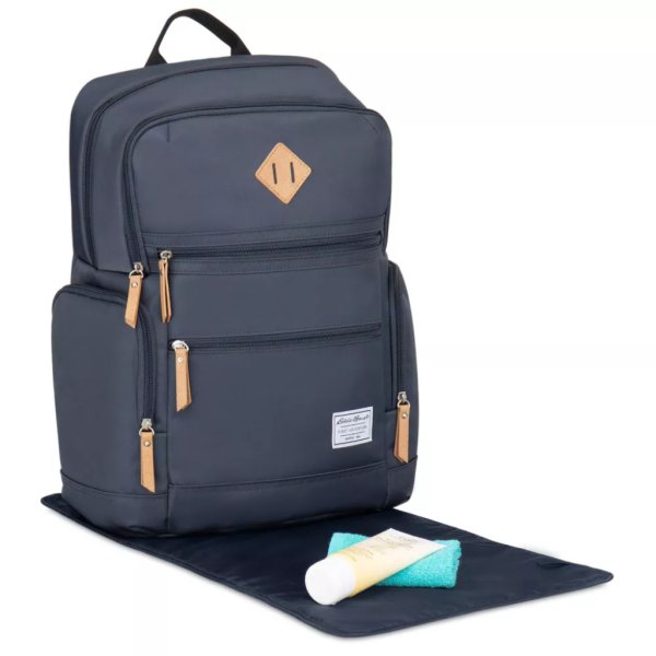 eddie bauer highlands peak diaper bag backpack gray