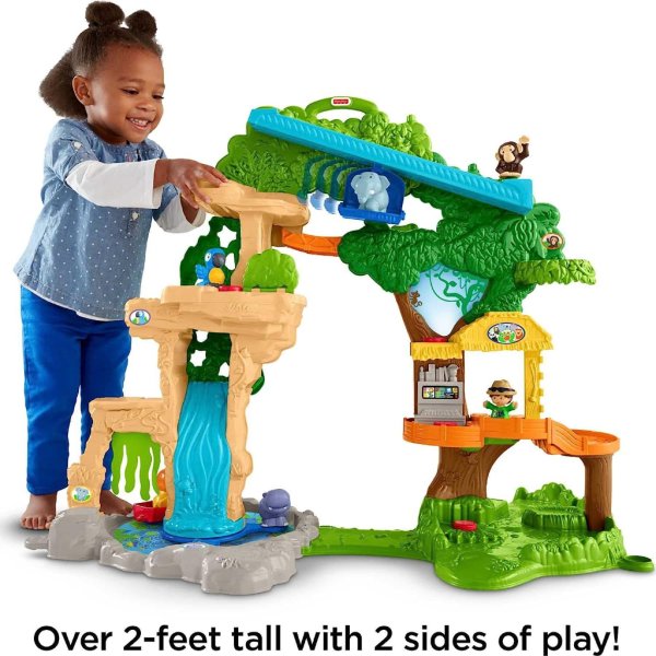 fisher price little people toddler playset share & care safari 2 ft tall toy