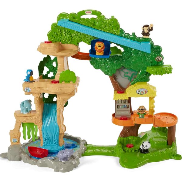 fisher price little people toddler playset share & care safari 2 ft tall toy