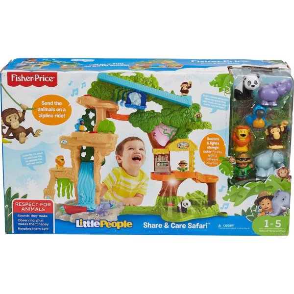 fisher price little people toddler playset share & care safari 2 ft tall toy4