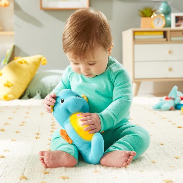 fisher price soothe & glow seahorse blue3