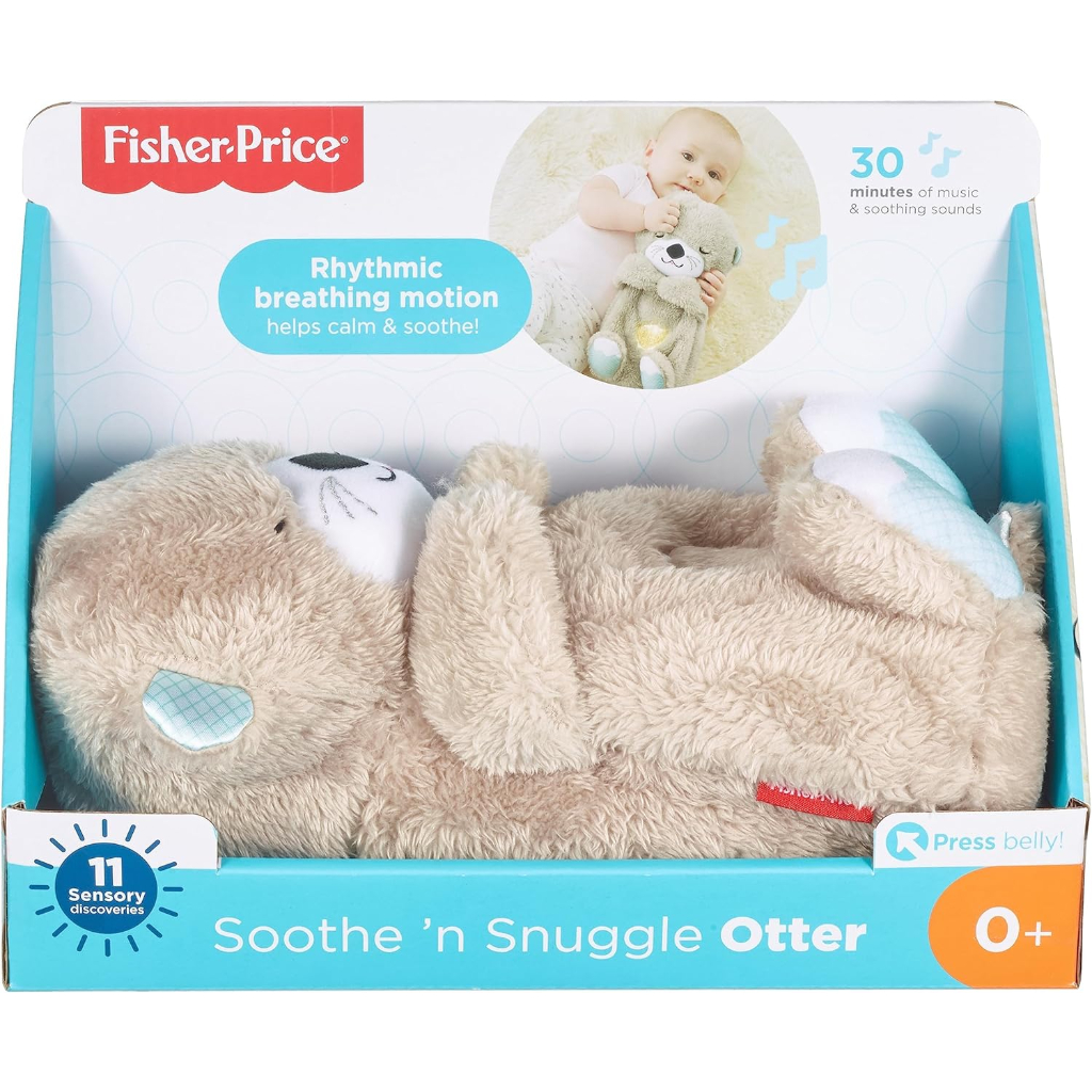 fisher price sound machine soothe 'n snuggle otter portable plush baby toy6