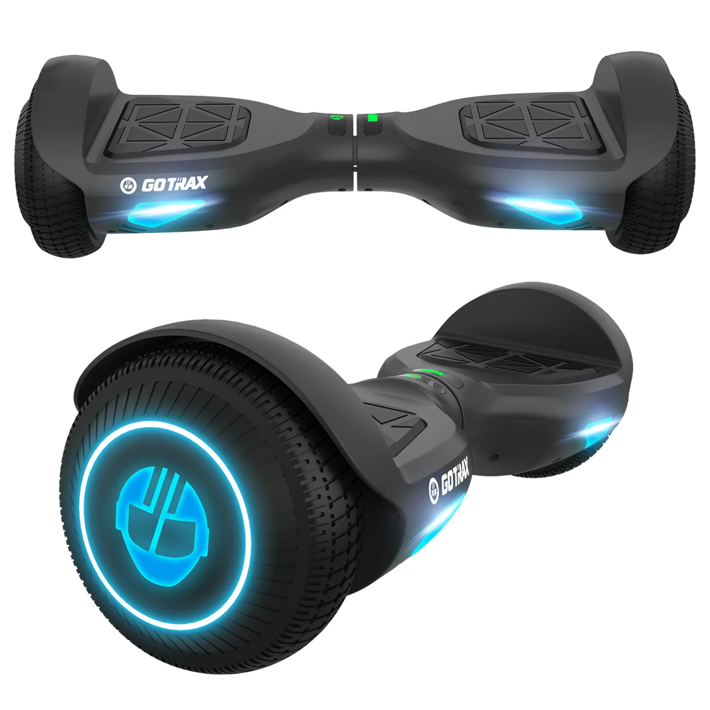 gotrax edge hoverboard with 6.2 mph max speed, 176 lbs max weight, 2.5 miles max