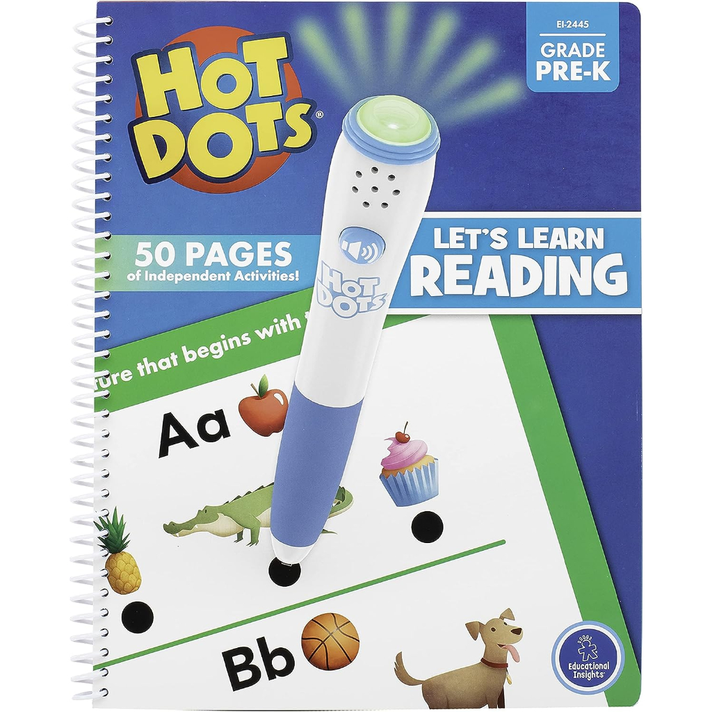 hot dots® let's learn pre k reading!