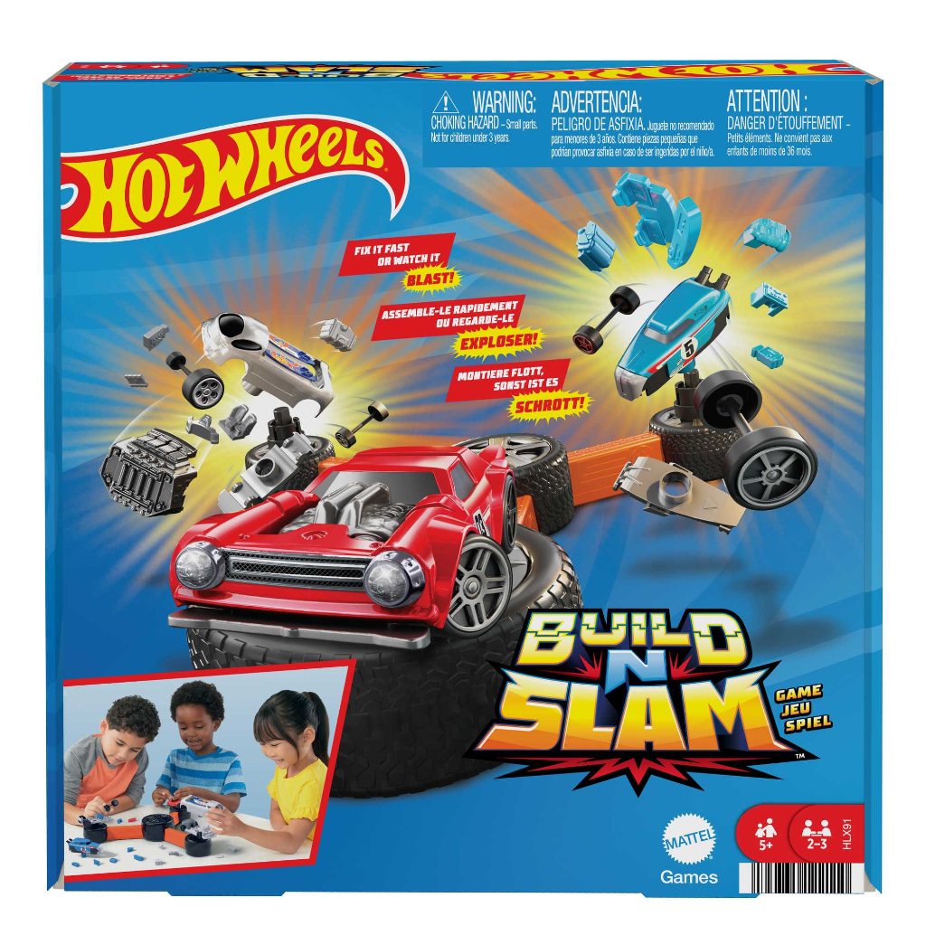 hot wheels build ‘n slam kids game