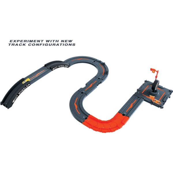 hot wheels city track pack, 10 piece set, with 1 car1