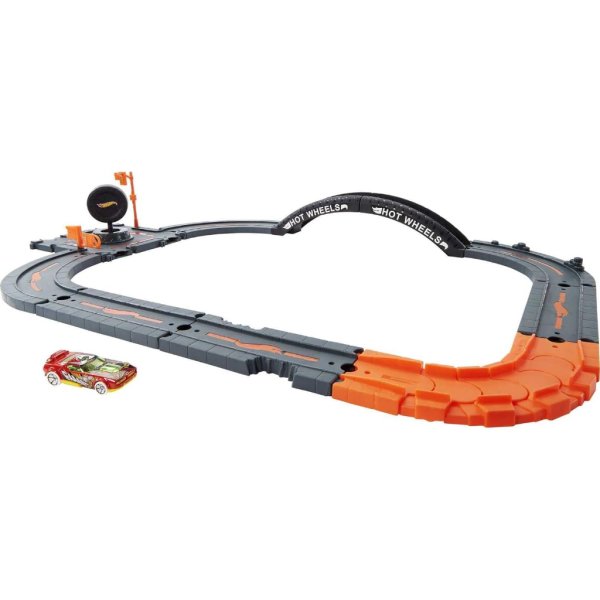 hot wheels city track pack, 10 piece set, with 1 car5
