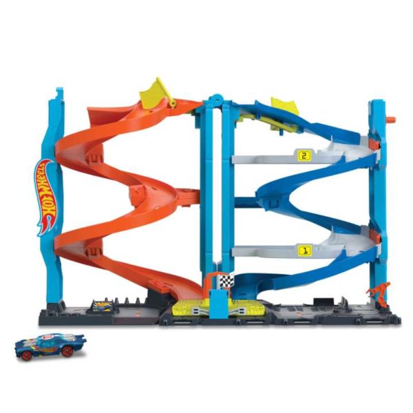 hot wheels city transforming race tower playset2
