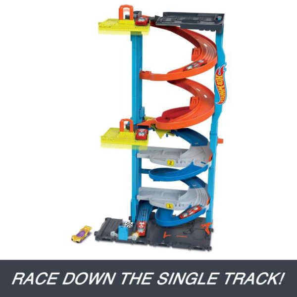 hot wheels city transforming race tower playset5