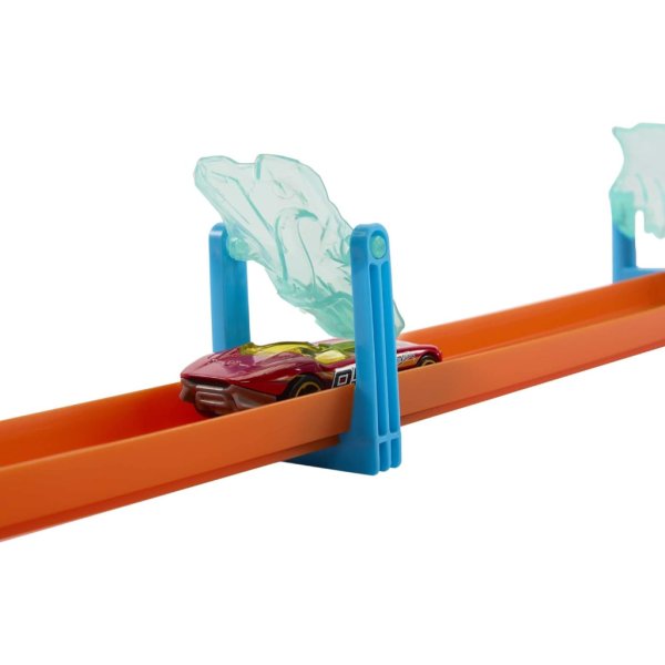 hot wheels track builder ice crash playset with toy car7