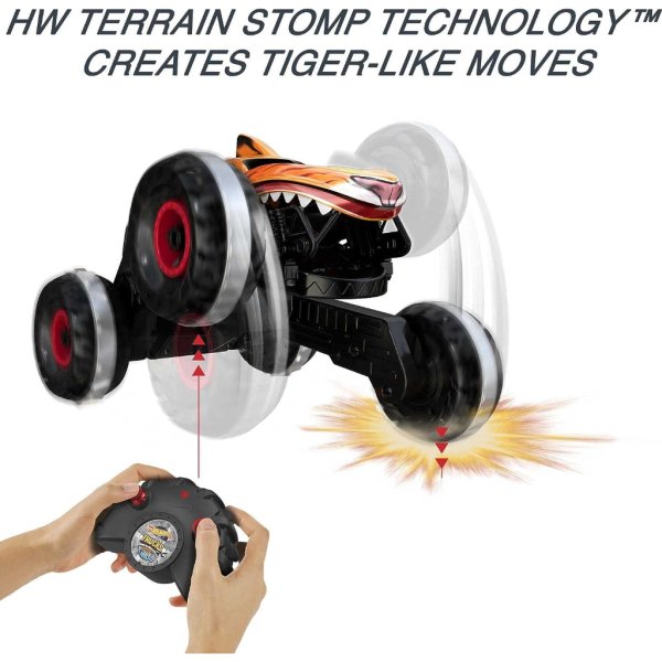 hot wheels unstoppable tiger shark rc