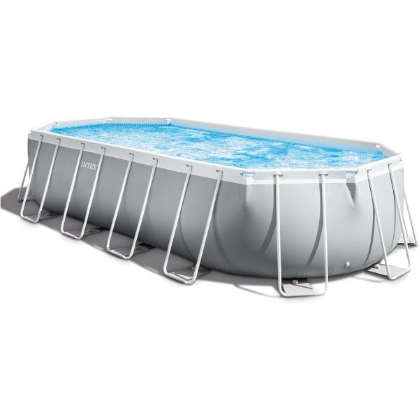 intex prism frame oval pool set 20'x10'x48