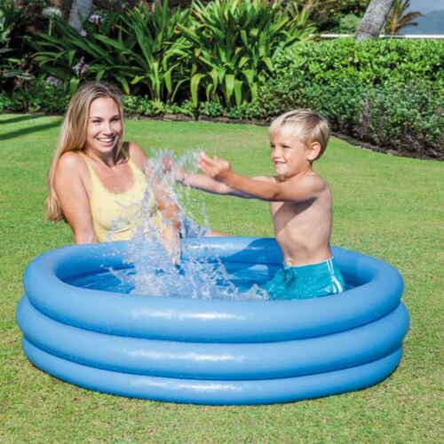 intex inflatable three ring paddling pool