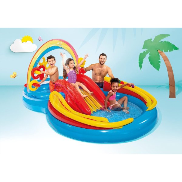 intex rainbow ring play center 9'9 x 6'4 x 4'51