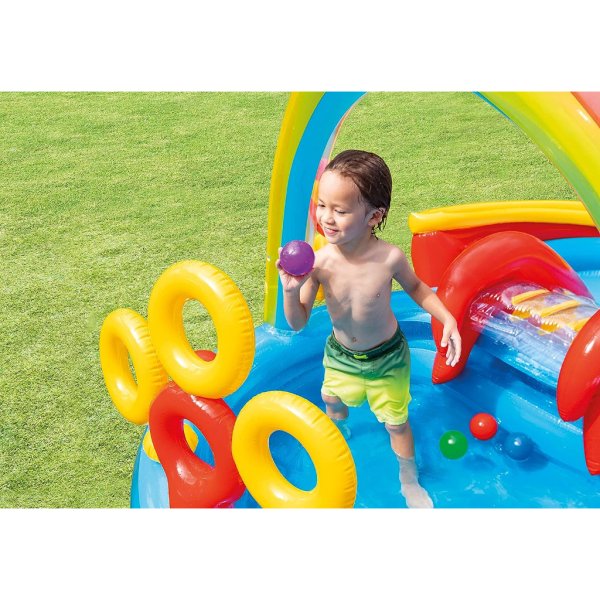 intex rainbow ring play center 9'9 x 6'4 x 4'53