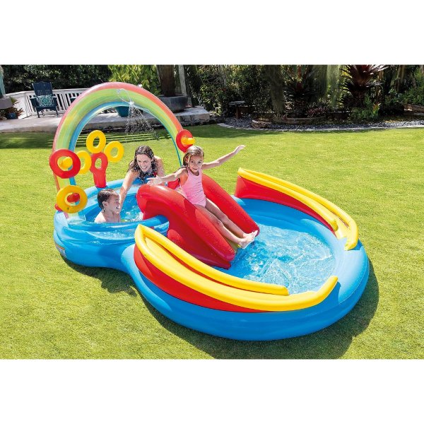 intex rainbow ring play center 9'9 x 6'4 x 4'54
