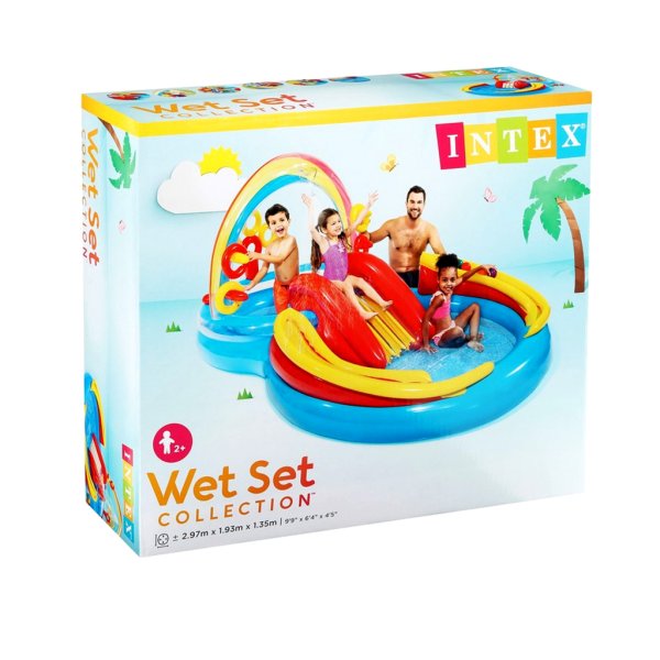 intex rainbow ring play center 9'9 x 6'4 x 4'55
