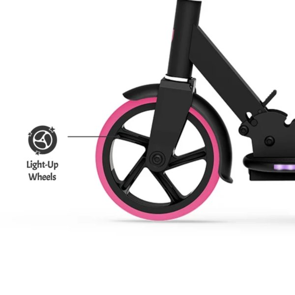 jetson helix light up folding kids kick scooter, pink3