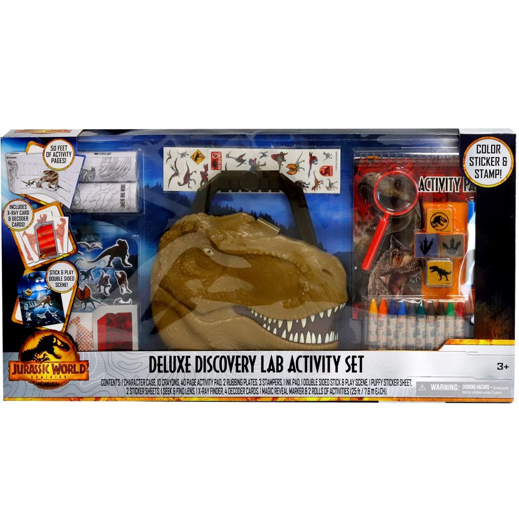 jurassic world deluxe discovery lab activity set