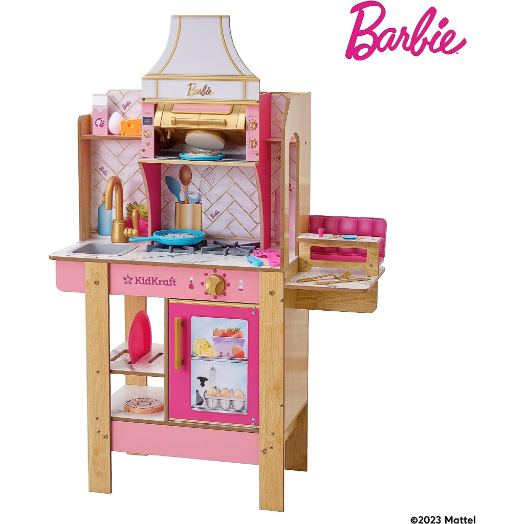 kidkraft cook with barbie™ wooden play kitchen