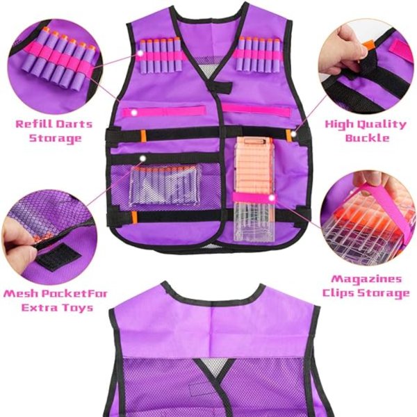 kids nerf tactical vest kit