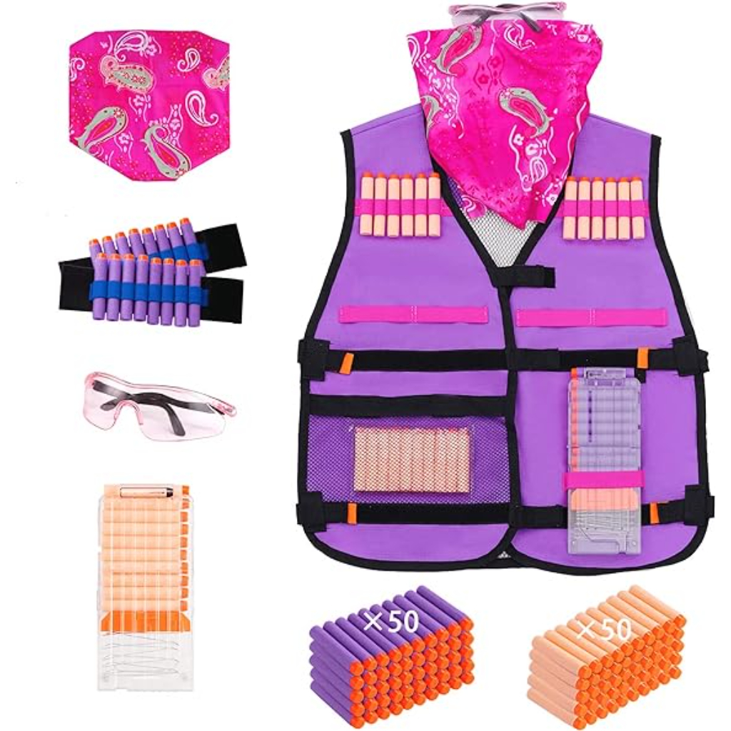 kids nerf tactical vest kit