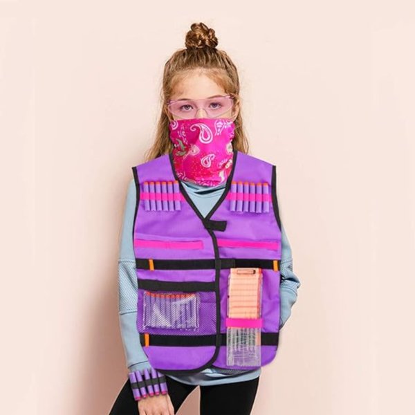 kids nerf tactical vest kit3