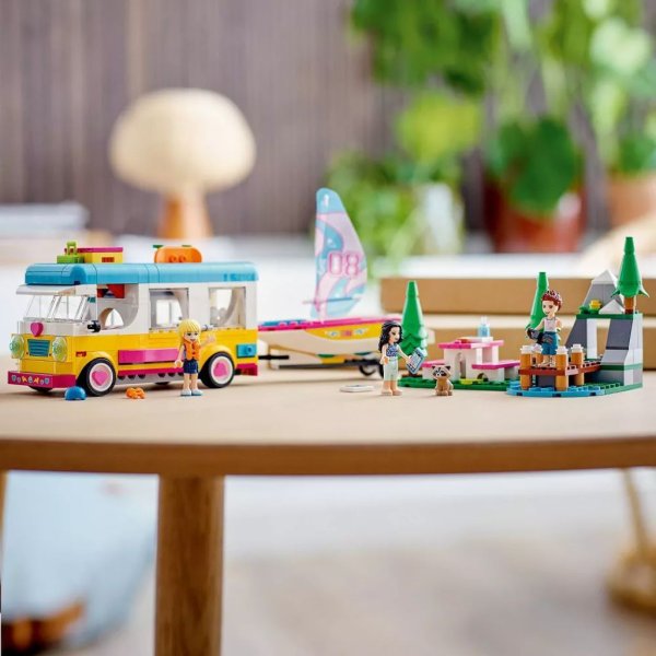 lego friends forest camper van and sailboat 41681 building toy; forest toy (487 pieces)4