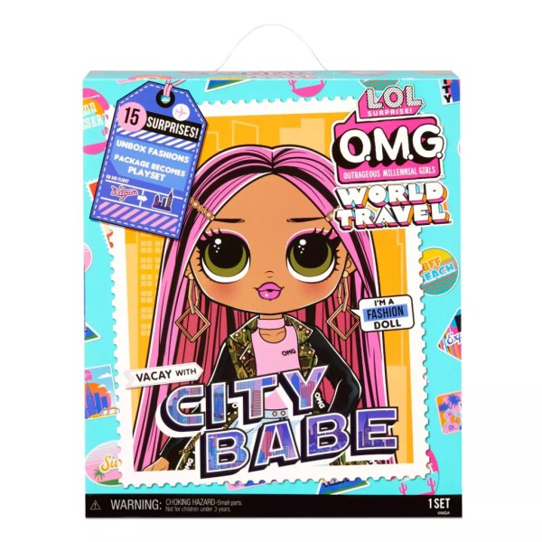 lol surprise omg world travel city babe fashion doll with 15 surprises