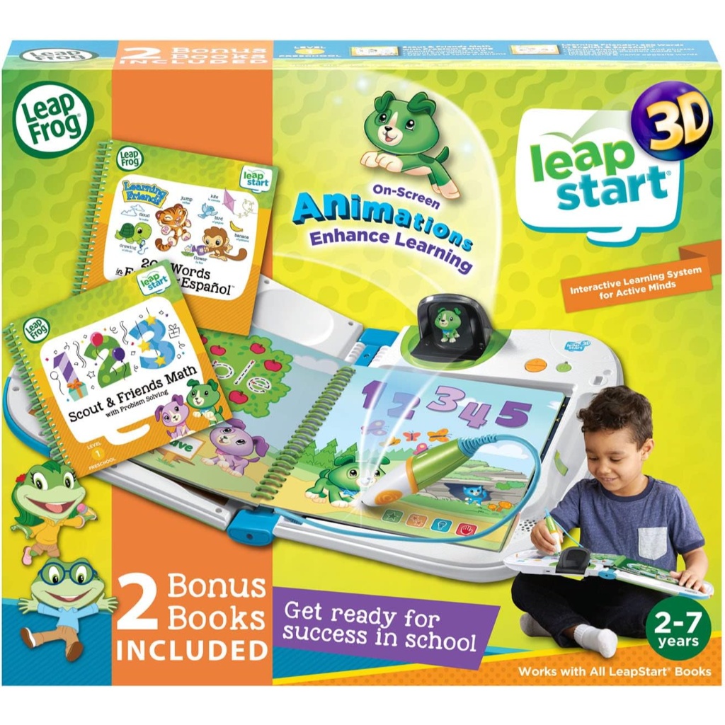leapfrog leapstart 3d interactive learning system & 2 book combo pack3