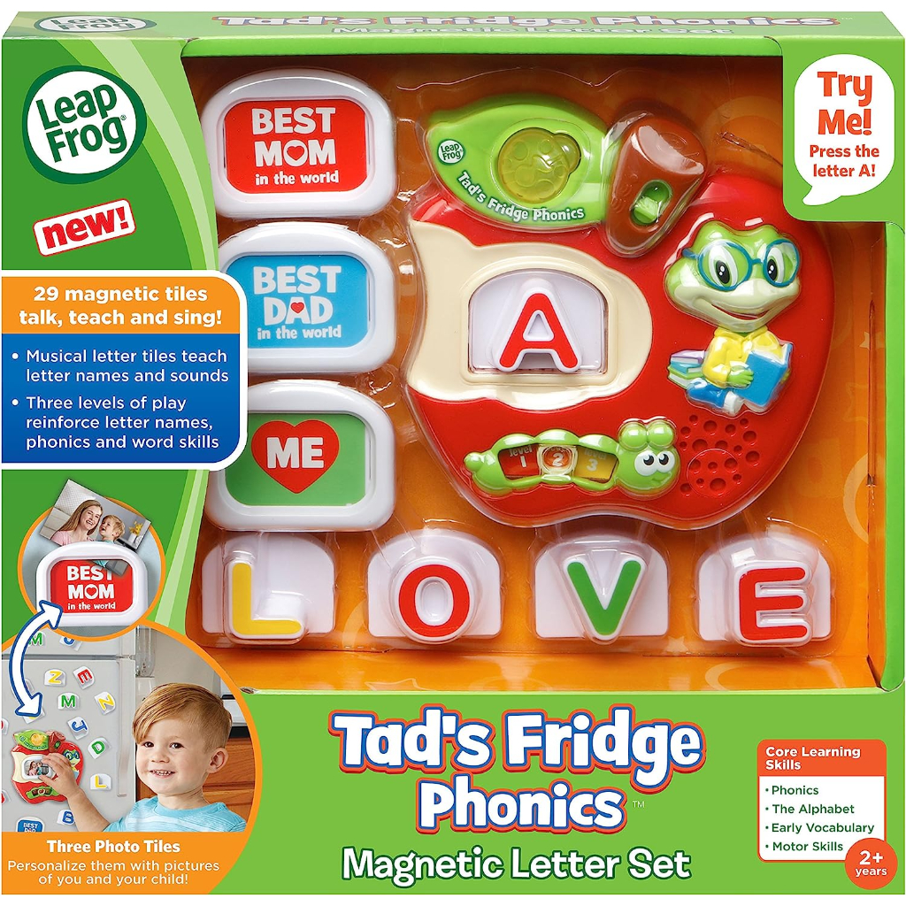 leapfrog tad's fridge phonics, teaches letters and phonics2