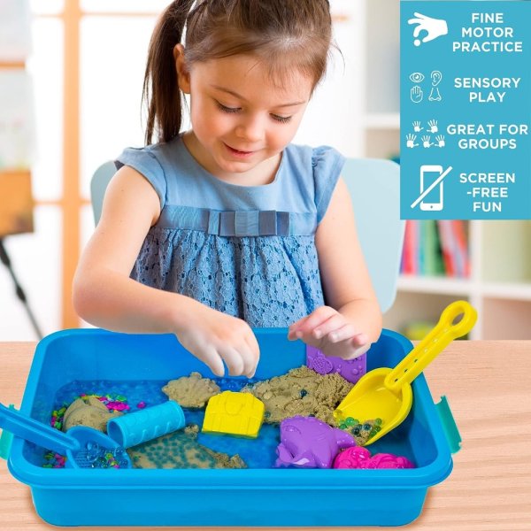 made by me explore + create sea life sensory bin4