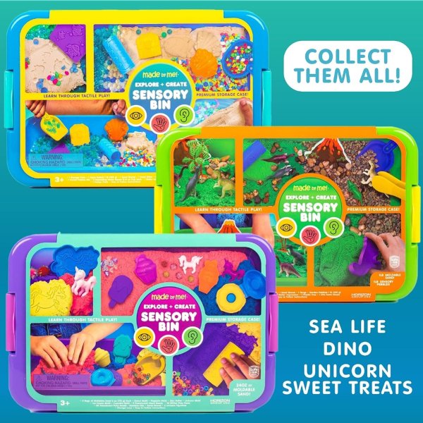 made by me explore + create sea life sensory bin5