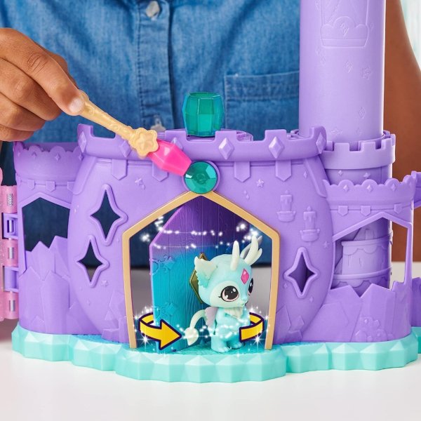 magic mixies mixlings magic castle, expanding playset with wand that reveals 5 magic moments, for kids aged 5 and up5