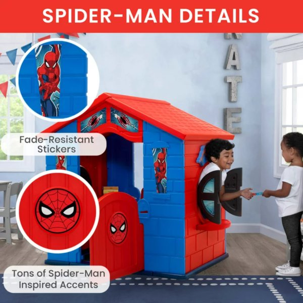 marvel spider man plastic indoor:outdoor playhouse2