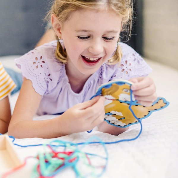 melissa & doug lace and trace activity set pets