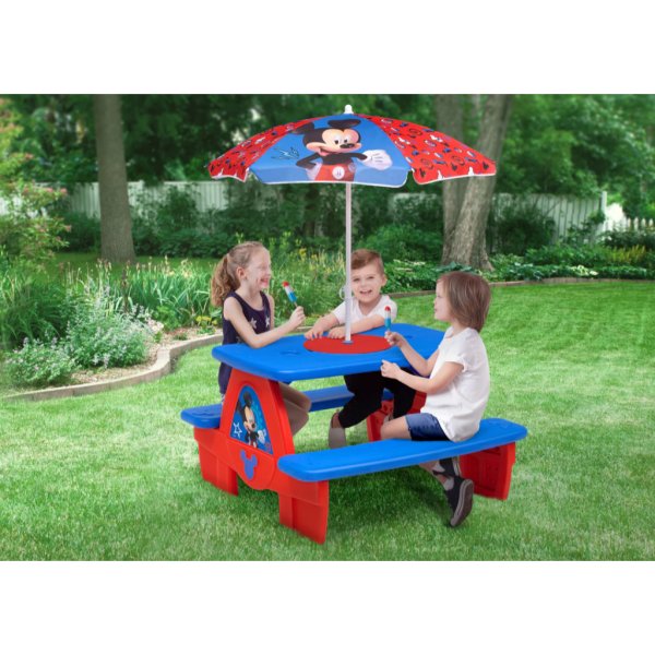 mickey mouse 4 seat activity picnic table2