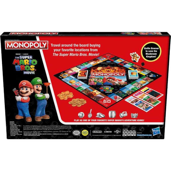 monopoly the super mario bros. movie edition board game1